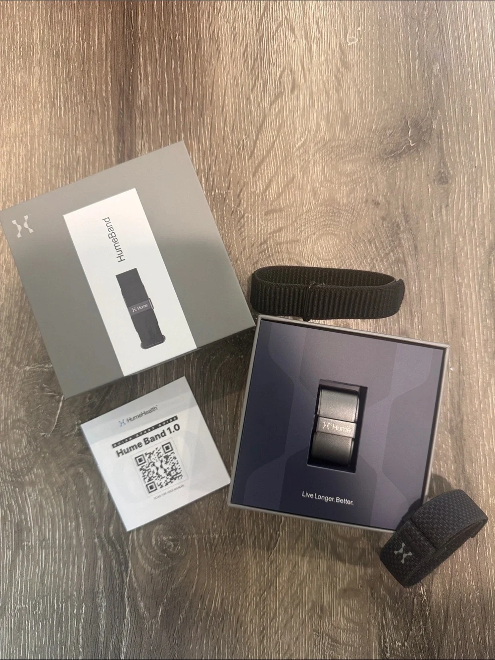 HumeBand 1.0 Black Wellness Wristband for Men